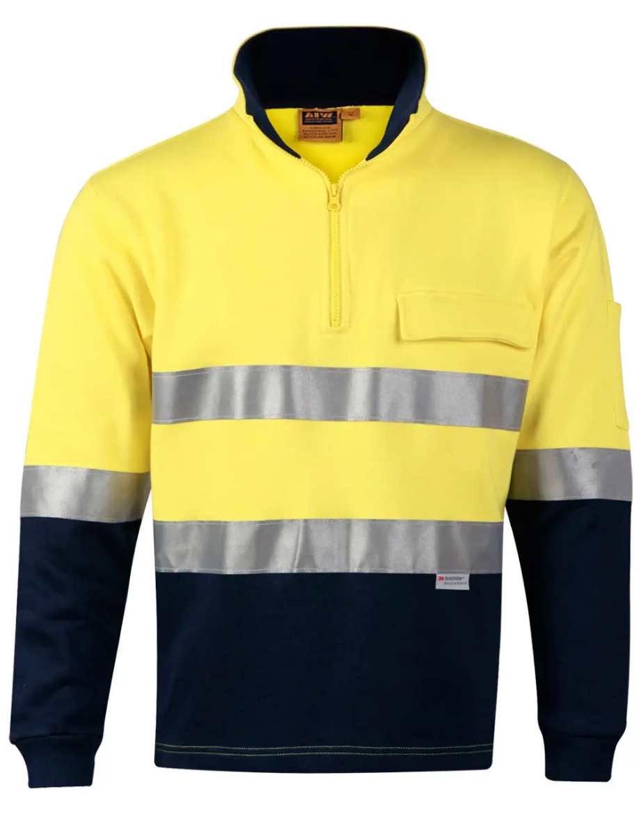 Picture of Winning Spirit, Mens Hi-Vis Fleecy Sweat